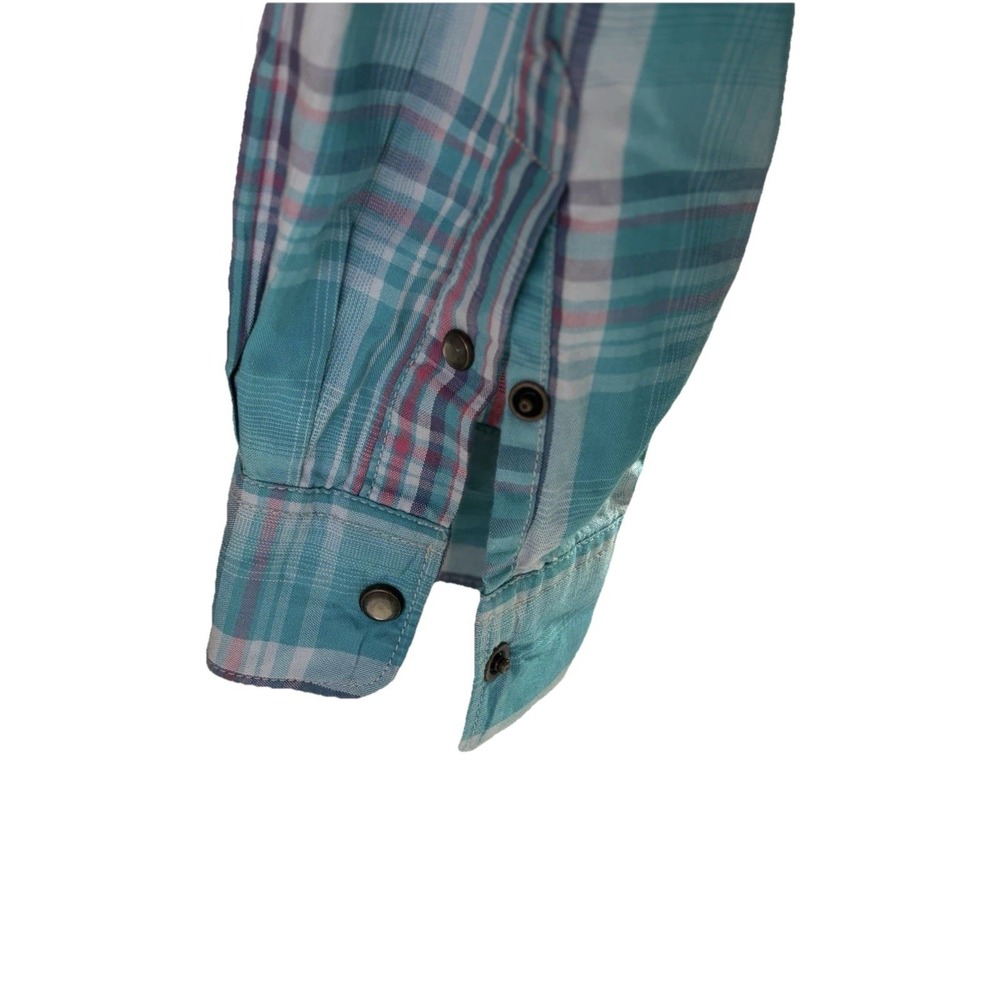Scotch & Soda XXL Pearl Snap Western Long‎ Sleeve Plaid Sun Faded Amsterdam - Picture 6 of 9